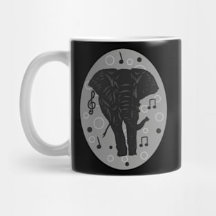 "Harmony of Elephants and Music" Mug